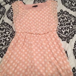 iZ Byer pink polka dot dress